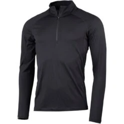 Lundhags Gimmer Merino Light 1/2 Zip Langarmshirt - Schwarz 900