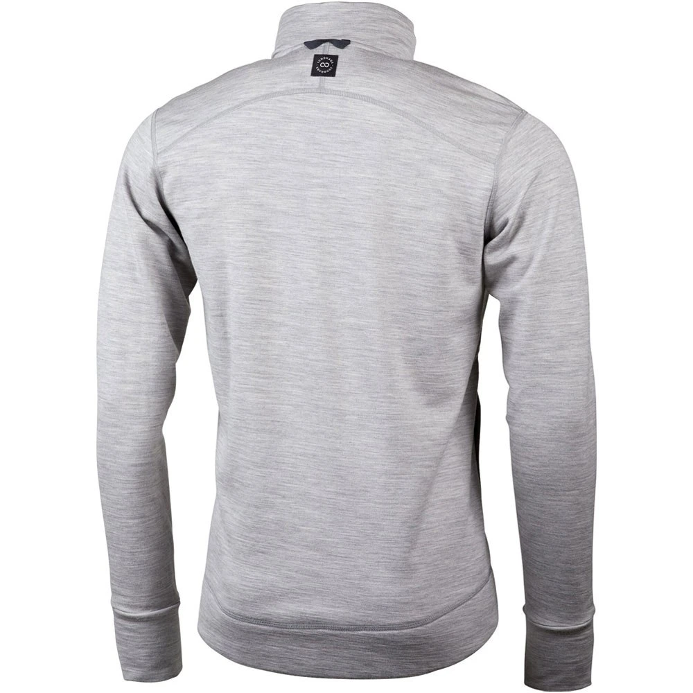 Lundhags Ullto Merino Full Zip Jacke - Hellgrau 829 4 Lundhags Ullto Merino Full Zip Jacke - Hellgrau 829 – Bild 2