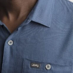 Lundhags Ekren Solid Langarmhemd - Mid Blue 465 -Lundhags lundhags ekren solid overhemd met lange mouwen mid blue 465 1 1397129