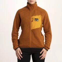 Lundhags Flok Wool Pile Damen Fleecejacke - Dunkelgold 006 -Lundhags lundhags flok wool pile women s jacket dark gold 006 7 1135575