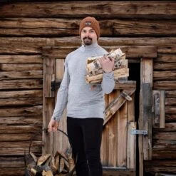 Lundhags Gimmer Merino Light 1/2 Zip Langarmshirt - Schwarz 900 -Lundhags lundhags gimmer merino light 1 2 zip shirt3 1399617