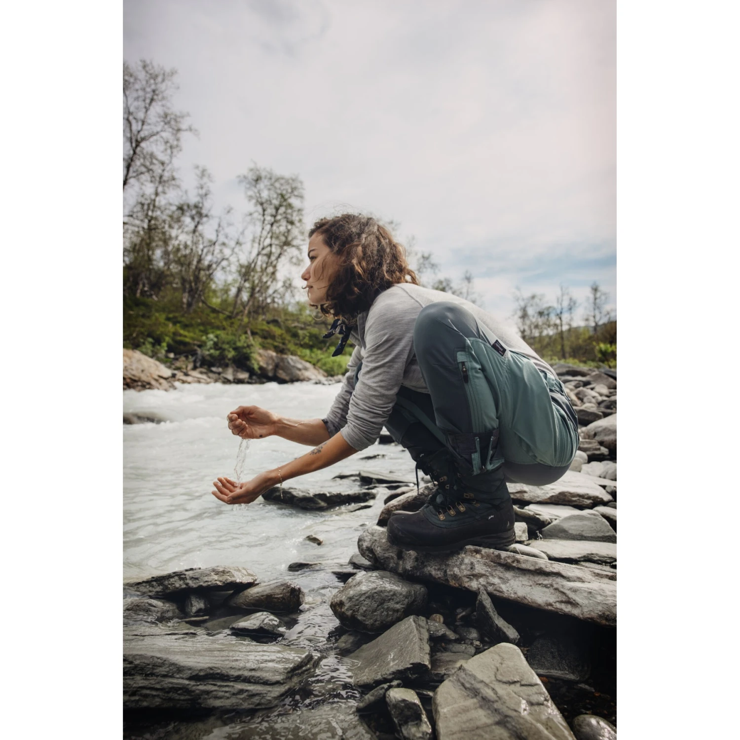 Lundhags Makke Damen Wanderhose - Fjord Blue/Charcoal 72252 7 Lundhags Makke Damen Wanderhose - Fjord Blue/Charcoal 72252 – Bild 5