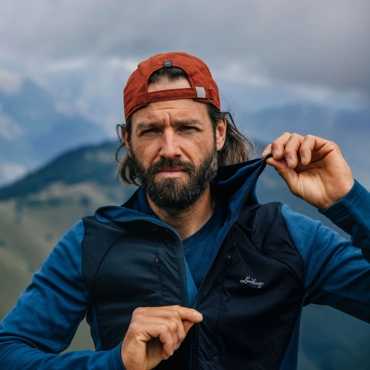 Lundhags Padje Merino Block Kapuzenjacke - Light Navy 480 5 Lundhags Padje Merino Block Kapuzenjacke - Light Navy 480 – Bild 3