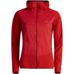 Lundhags Padje Merino Block Damen Kapuzenjacke - Lively Red 250