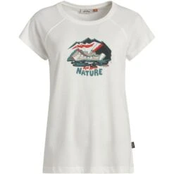 Lundhags Tived Fishing Damen T-Shirt - Weiß 100